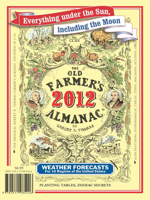 Title details for The Old Farmer's Almanac 2012 by Old Farmer's Almanac - Available